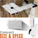 RV Table Mount, RV Table Leg, Removable, Adjustable, Base Mount, Countertop
