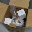 Electric Lamp Candle Warmer with Timer - Dimmable Candle Warmer Lamp, Gifts for Birthdays Valentine's Day, Flower Wax Warmer Candle Lamp for Home Decor, Farmhouse, Clear