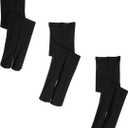 Jefferies Socks Big Girls' Smooth Tights, Black, 6-8 Years (Pack of 3)