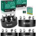 YHTAUTO 8x170mm Wheel Spacers 3 Inch Compatible with 2003-2005 Ford Excursion, Tire Spacers w/ M14x1.5 & 12.9 Grade Studs, 125 mm Center Bore 8 Lug 4PCS Black