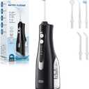 Water Dental Flosser 300ML Portable - 4 Modes Cordless Oral Irrigator - Rechargeable IPX7 Waterproof - Water Dental Piks for Cleaning for Home Travel