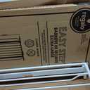 Regalo Safety 29-49" Easy Step Extra Wide Baby Gate for Doorways & Bottom of Stairs, Pressure Mounted Safety Gate with Door for Babies, Toddlers & Pets, White