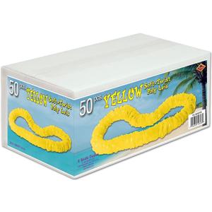 Beistle Soft Twist Poly Leis, Yellow (1.5-inch x 36-inch)
