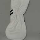 Golf Club Head Covers - 4pcs or 1pc Golf Accessories Club Covers Set for Woods and Driver Fairway Hybrids with Interchangeable Tags (White)