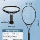 HIRALIY Tennis Rackets 2 Pack for Adults Beginners - 27 Inch Lightweight Aluminum Tennis Racquet Set with 3 Balls & Carry Bag - Vibration Dampening & Large Sweet Spot for Men Women Couples