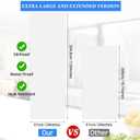 Hushee Silicone Mats for Kitchen Counter in Roll 120'' x 24'' Nonslip Cuttable Heat Resistant Mat for Kitchen Countertop Placemat(Transparent)