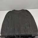 OFEEFAN Long Sleeve Shirts for Women Long Sweaters with Pockets Tunic Tops Loose Fit, Black , L