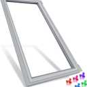 ALVAR Upgraded W10830046 Refrigerator Door Gasket Replacement Compatible with Whirlpool KitchenAid Jenn Air, W10163997 W10443241, Refrigerator Door Seal For Kenmore Door Gasket Seal (17.05" x 42.52")