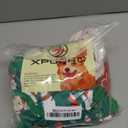 XPUDAC 4 Pieces Dog Christmas Pajamas Santa Pet Clothes Cute Dog Pajamas Red Green XX-Large