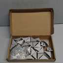 24 Set Silver 3030 Series Aluminum Extrusion Profile Connector, Includes 1pc Wrench, 24pcs 2835 Corner Bracket, 48pcs M6 T-Slot Sliding Nuts and Hex Screw Bolt for 20S Aluminum Rail Accessories