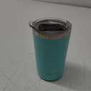 Ideus 20 oz Tumbler, Travel Coffee Mug with Splash Proof Sliding Lid, Double Wall Stainless Steel Vacuum Insulated Coffee Mug for Home and Office, Keep Beverages Hot or Cold, Sky Blue