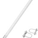 UHF Fiberglass Mobile Radio Antenna, 400-470mhz GMRS Base Antenna, 17 inches SO239 Connector for Ham Radio Device Repeater Mobile Transceiver with Mount Bracket