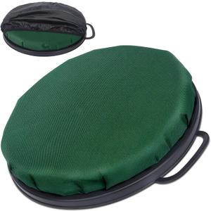 WarBull 5 Gallon Bucket Seat, 360-Degree Swivel Seat Foam Cushion Bucket Seat Lid with Waterproof Cover for Dove Duck Hunting, Fishing, Baseball, Gardening and Camping (Green)