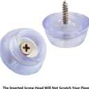 2 x 20pcs Round Furniture Pads, ULIFESTAR PVC Wood Furniture Sliders Hardwood Floor Protectors Surface Protection for Chair Table Desk Dresser Cabinet Sofa Couch Leg Feet Carpet Dia 28mm/1.1''