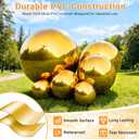 Inflatable Mirror Ball Set, 6PCS Gold | Reusable, Reflective Disco Ball Spheres, With Pump, For Party Decor, Events, Pool, Wedding, Photo Props