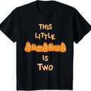 Kids Toddler's 2nd Birthday Fall Pumpkin Theme Party Two Year Old T-Shirt