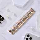 VISOOM Beaded Boho Bracelet Compatible for Apple Watch Band 40mm/38mm/41mm/42mm Iwatch Series 11 10 9 8 7 SE Series 6/5/4 Women Fashion Cute Handmade Crystal Beads Watch Strap for iPhone Bands 3/2/1