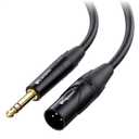 Cable Matters 6.35mm (1/4 Inch) TRS to XLR Cable - 15ft, Male to Male XLR to TRS Cable, Black  Not for Microphone Use