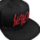 Slayer Band Logo Baseball Cap Size One Size Black