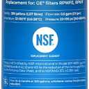Waterdrop Plus WDP-F19C Replacement for GE RPWFE, RPWF (with CHIP) NSF 401 Refrigerator Water Filter, Compatible with GFE28GBLTS, GFE28GSKSS, PFE28KMKES, GFD28GYNFS, GFD28GBLTS, PWE23KYNFS