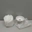 2 Pack Elevated Dog Bowls Cute Ceramic Raised Dog Bowl Nonslip Elevated Water Bowl for Dogs, Dishwasher and Microwave Safe