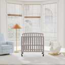 daVinci Dylan 3-in-1 Convertible Portable Mini Crib, Grey