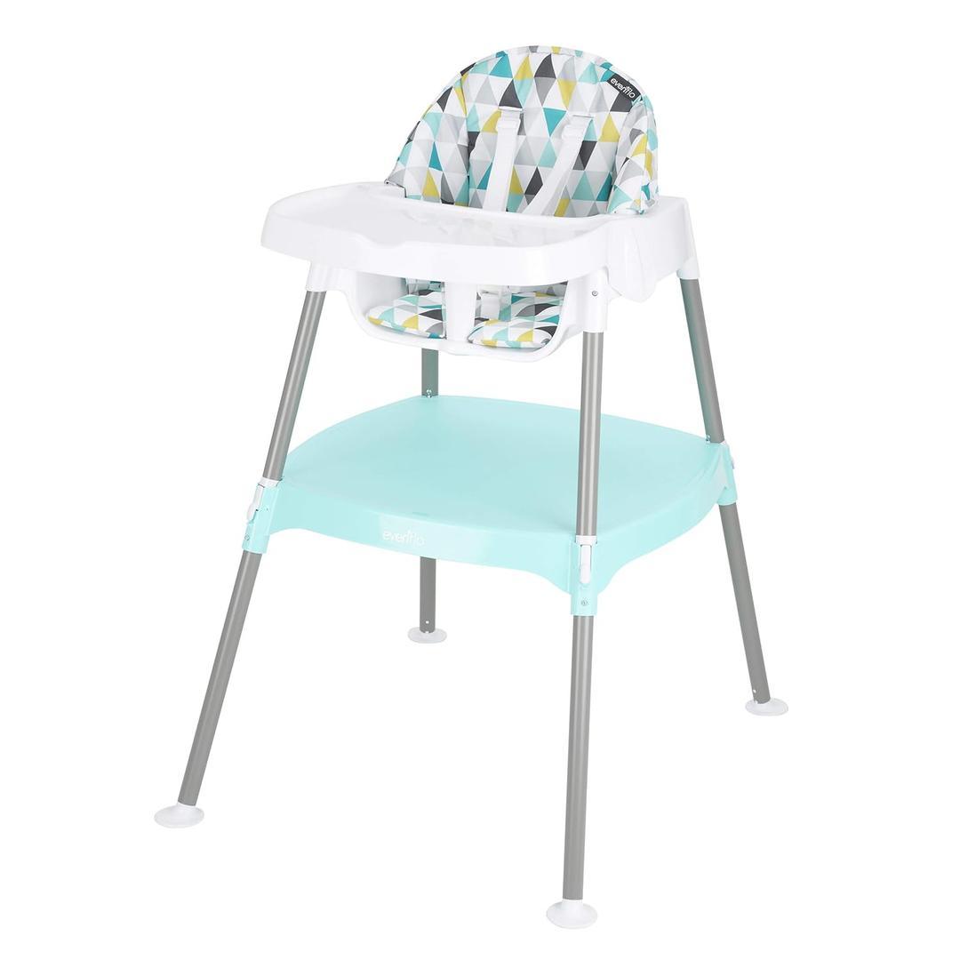 Evenflo 4-in-1 Eat & Grow Convertible High Chair, Polyester (Prism Triangles)