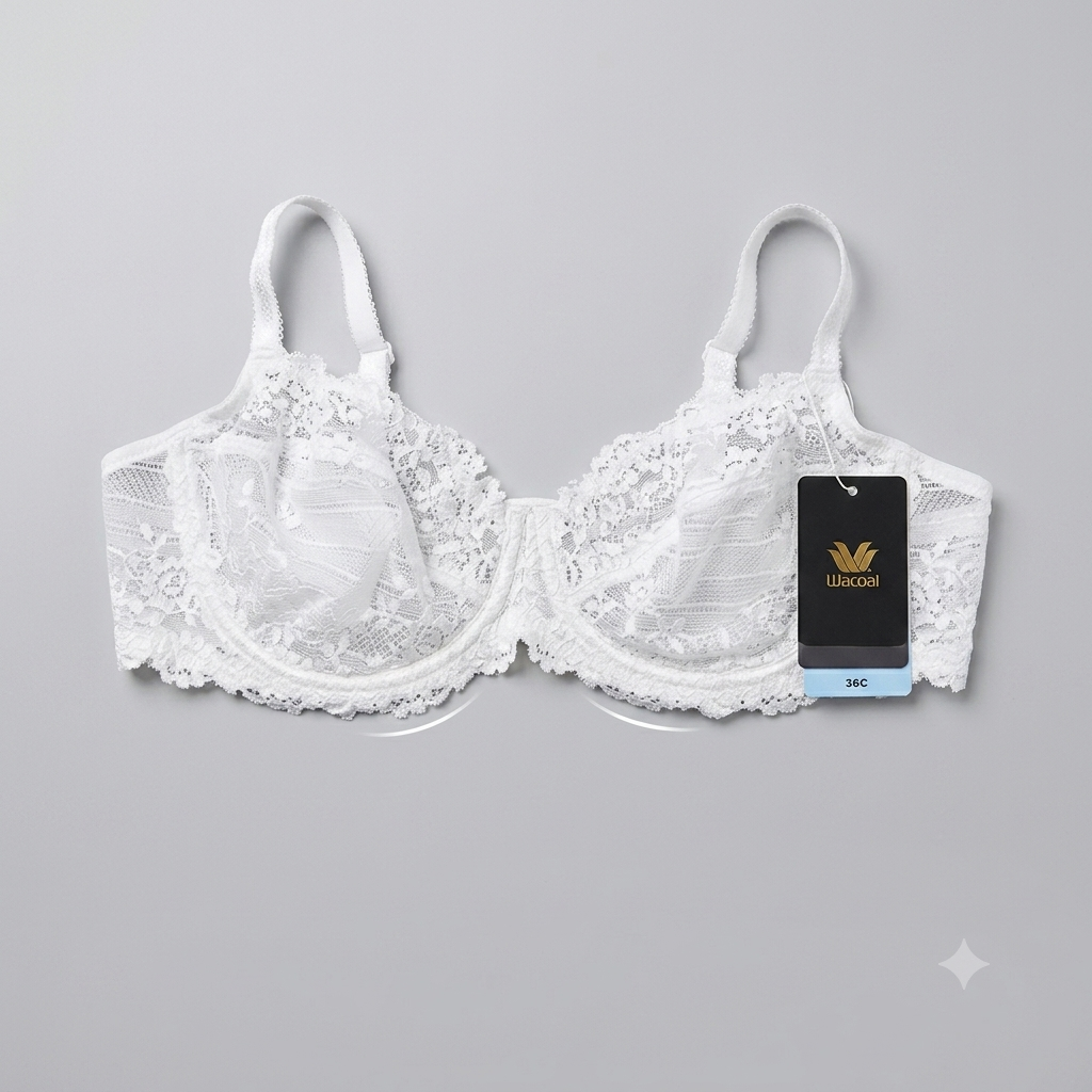 Wacoal Women's Vivid Attraction Underwire Lace Bra Bra, 36C