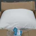 Vekkia Bed Wedge Pillow for Headboard High-Density Foam Fills Gaps (0-5.5") Between Mattress and Headboard, Wedge Pillow with Pockets for Phone & Remotes, Washable Cover King Size (White)