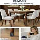 BUMACO Chair Leg Floor Protectors Chair Leg Protectors for Hardwood Floors Silicone Pads Covers to Protect Floors Black-40 Pcs Universal L (1-5/16" to 2")