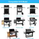 7658 Cast Iron Grill Griddle for Weber Spirit 200 300 Spirit II E-210 E-310 Series Gas Grills, Cooking Griddle Plate for Weber Genesis Silver B/C 1000-5000, Replacement for 7597 7598
