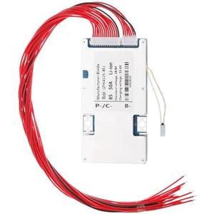 Bisida 8S BMS 28.8V 50A Li-ion PCB Protection Board with Balance Wire and NTC,Ten Functional protections, Common Port, for Solar Energy Storage, Balance Car Lithium-ion Battery Pack (8S 28.8V 50A)