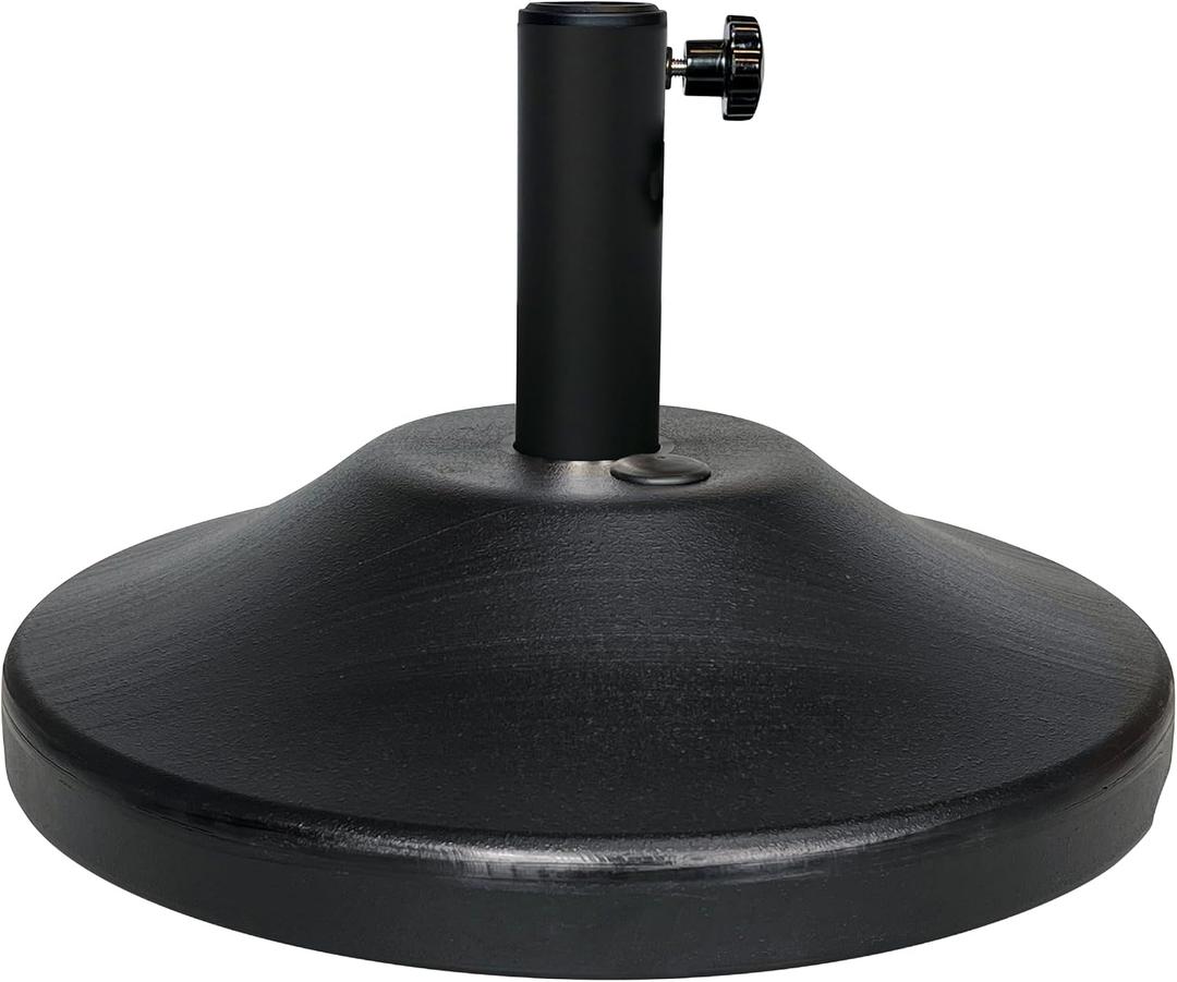 US Weight 30 Pound Fillable Umbrella Base- Made in the USA - Black