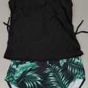 Girls Tankini Swimsuits Two Piece Bathing Suit Drawstring Swimwear Set for Girls 15-16 Years