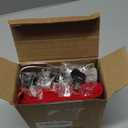 CroBlissful 4 Sets Money Bank Acrylic Box for Gambler Winner Bank Portable Safe Casino Money Box Gift for Gambler Winners Christmas with Key with Velvet Bag to Stop Addictive Urges Grey Black Red Pink