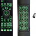 MX3 2.4G Mini Wireless Keyboard,Multifunctional Air Remote Mouse with Input Voice, 7 Color Backlit Remote Control, Infrared Remote Control for Android TV Box Projector PC MAC PS3 Pad Xbox