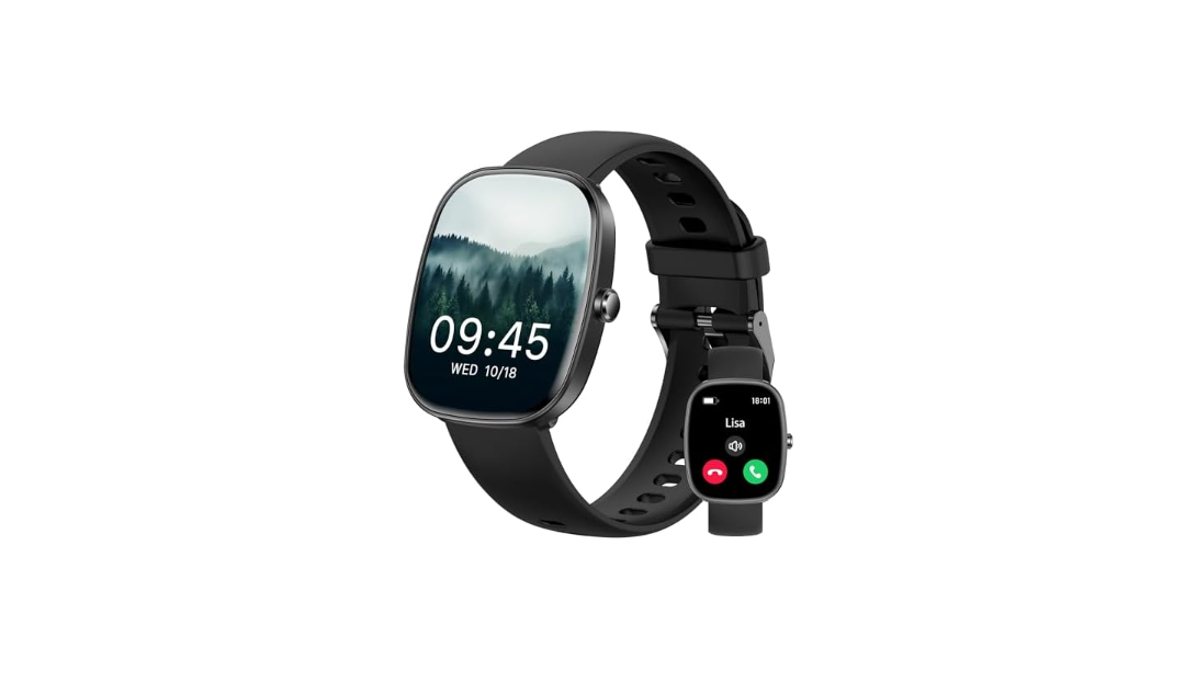 FFFITNES Smart Watch for Men Women(Answer/Make Calls) DEEP Black