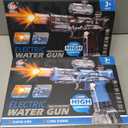 2 Pack Water Gun for Kids Boys, Squirt Water Gun for Kids with LED Light & 25 FT Shooting Range, Large Capacity No Leak Water Guns, Summer Swimming Pool Beach Outdoor Water Fighting Parties Toys