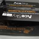 Leaf Blower Cordless - 2025 Update 150000RPM & 3 Speed Levels Electric Leaf Blower with 2 x 4.0Ah Battery and Charger, Extension Tube Blower for Lawn Care, Yard, Garage, Blowing Leaves, Dust or Snow (Yellow)