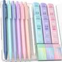 Four Candies Mechanical Pencils 0.9mm, with HB & 2B Lead Refills 0.9 mm, Pastel Eraser Set & Eraser Refills, 16-Count Pack with Case, Cute Aesthetic School Supplies for Writing, Drawing and Sketching