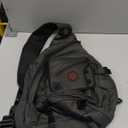 Large Sling Bag Laptop Backpack Cross Body Messenger Bag Shoulder Travel Rucksack (A-Black)