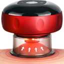 Becommend 5-in-1 Smart Dynamic Cupping Set with 20-Level Heat & Suction, Cupping Kit for Massage, Electric Cupping Device for Back & Body Relax (Red)