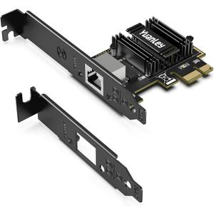 5Gb PCIe Network Card, YuanLey 5G Base-T PCI Express Ethernet Adapter with RTL8126, Support WOL, 5G/2.5G/1G/100Mbps NIC Card RJ45 Port for PC Windows/Linux OS