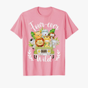 Kids Four-ever Wild 4th Birthday Boy Funny Animals Toddler T-Shirt
 XS