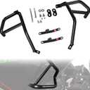 Engine Guard Crash Bar Stunt Cage Frame Protector for Kawasaki Ninja 400 250, Motorcycle Steel Side Frame Falling Protection Bumper for Kawasaki Ninja 400 Ninja250 2018-2024 Accessories