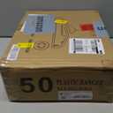 BAGAIL Plastic Hangers 50 Pack with Non-Slip Design,0.2 Inches Thick, 360Swivel Hook Space Saving Organizer for Bedroom Closet,Shirts,Pants(Grey- S Shaped) (Gray)