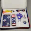 Soccer Fan Gear Set for 2026 World Tournament, Soccer Party Favors Kit with Flag,Scarf, Face Paint, Clapper, Horn&Glasses,Supporter Accessories for Game Day, Sports Event, Gift