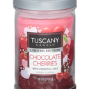 Tuscany Candle Chocolate Cherries Long-Lasting Scented Jar Candle, 18 oz