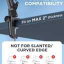 InnoGear Boom Arm Microphone Mic Stand for Blue Yeti HyperX QuadCast SoloCast Snowball Fifine Shure SM7B and Other Mic, (Black, Standard)
