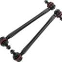 Adjustable Front Stabilizer Sway Bar End Links Kits 275MM-315MM (Overall Length Bolt to Bolt), Ball Joint Stud Size 10mm, Aluminum Sway Bar